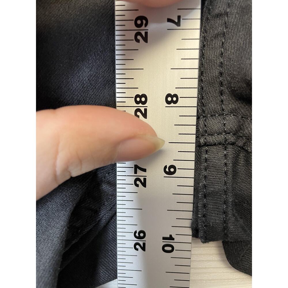 HM Jeans Womens 31 Black Skinny Low Waist Ankle‎ Zippers Stretch Denim 0137476 0 - Picture 5 of 11